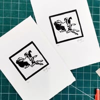 Image 3 of Greyhound linoprints