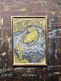 Image 1 of Original Paintings - Green Frog and Deer Stag