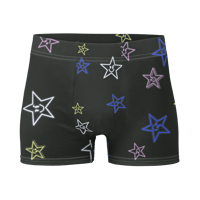 Image 1 of Mean Star Boxer Briefs (Black/Colors)