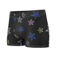 Image 4 of Mean Star Boxer Briefs (Black/Colors)