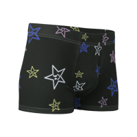 Image 5 of Mean Star Boxer Briefs (Black/Colors)