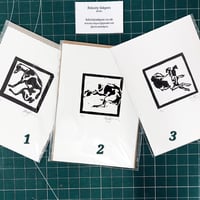 Image 4 of Greyhound linoprints