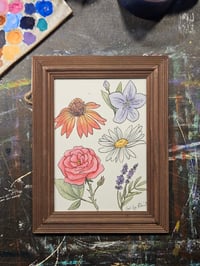 Image 2 of Original Paintings - Assorted Flowers