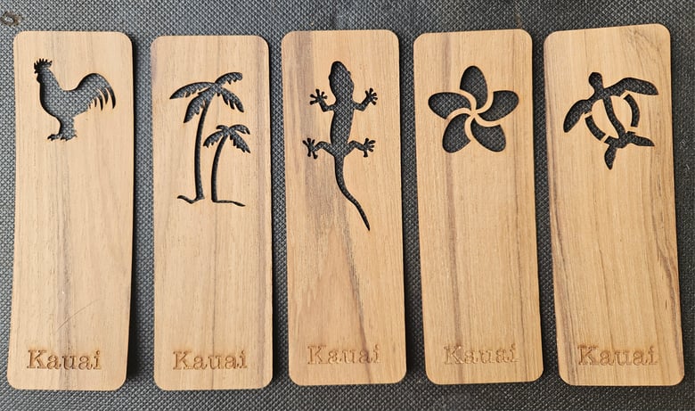 Image of Wood veneer bookmarks