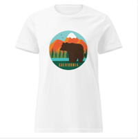 Image 2 of California Bear Women’s basic softstyle t-shirt