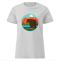 Image 3 of California Bear Women’s basic softstyle t-shirt