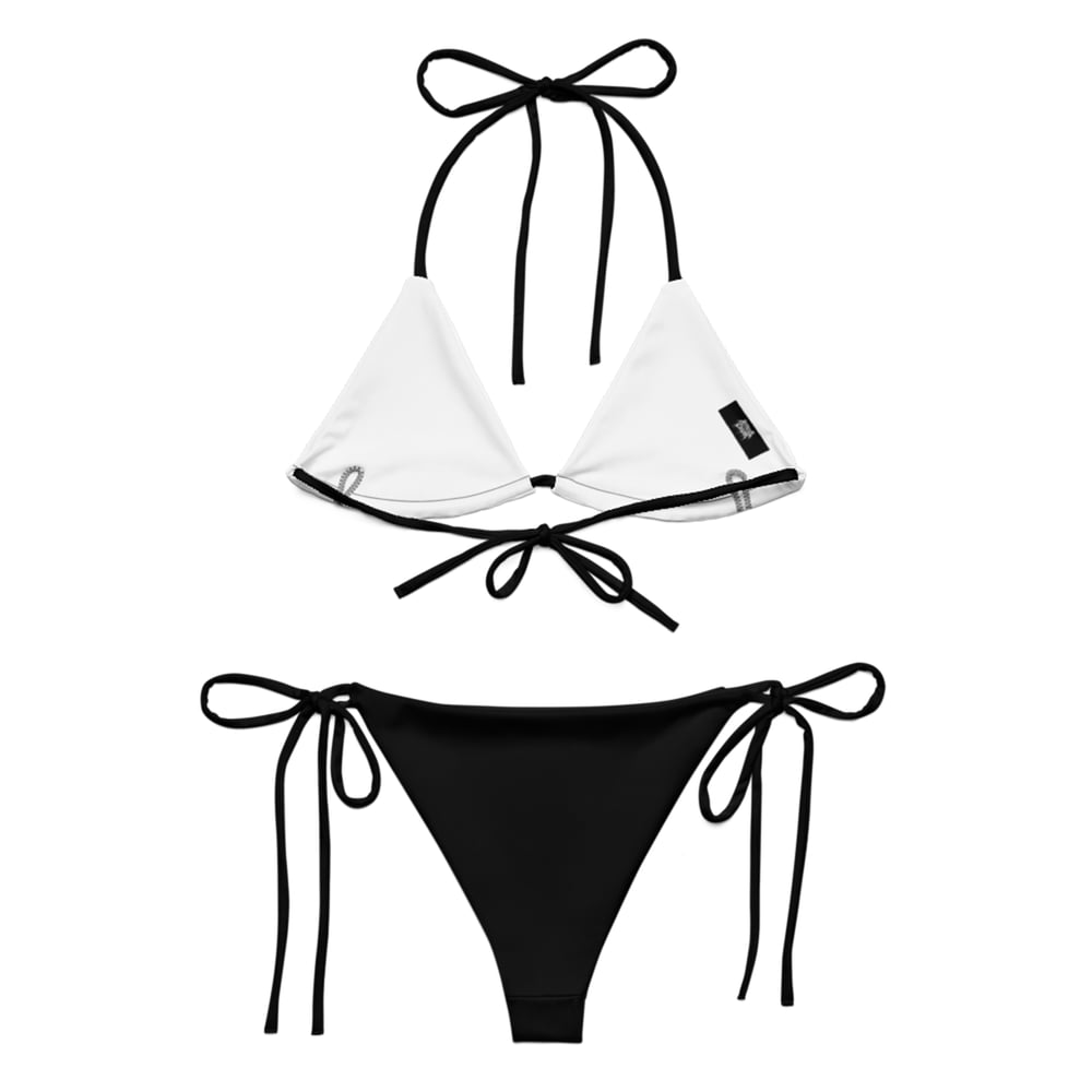 Image of Atticus Cogar Logo Black String Bikini