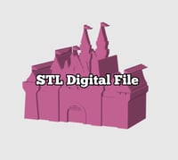 Digital STL File Disneyland Castle Soap Holder