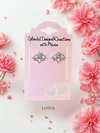 Image 1 of Tiny Turquoise Studs