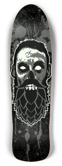 Beer Zombies Logo - Skateboard Deck - Glow In The Dark