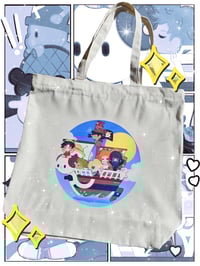 Image 1 of one piece: merry tote bag