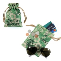 Image 5 of Burlap Bag Set (small) - "Tropical"