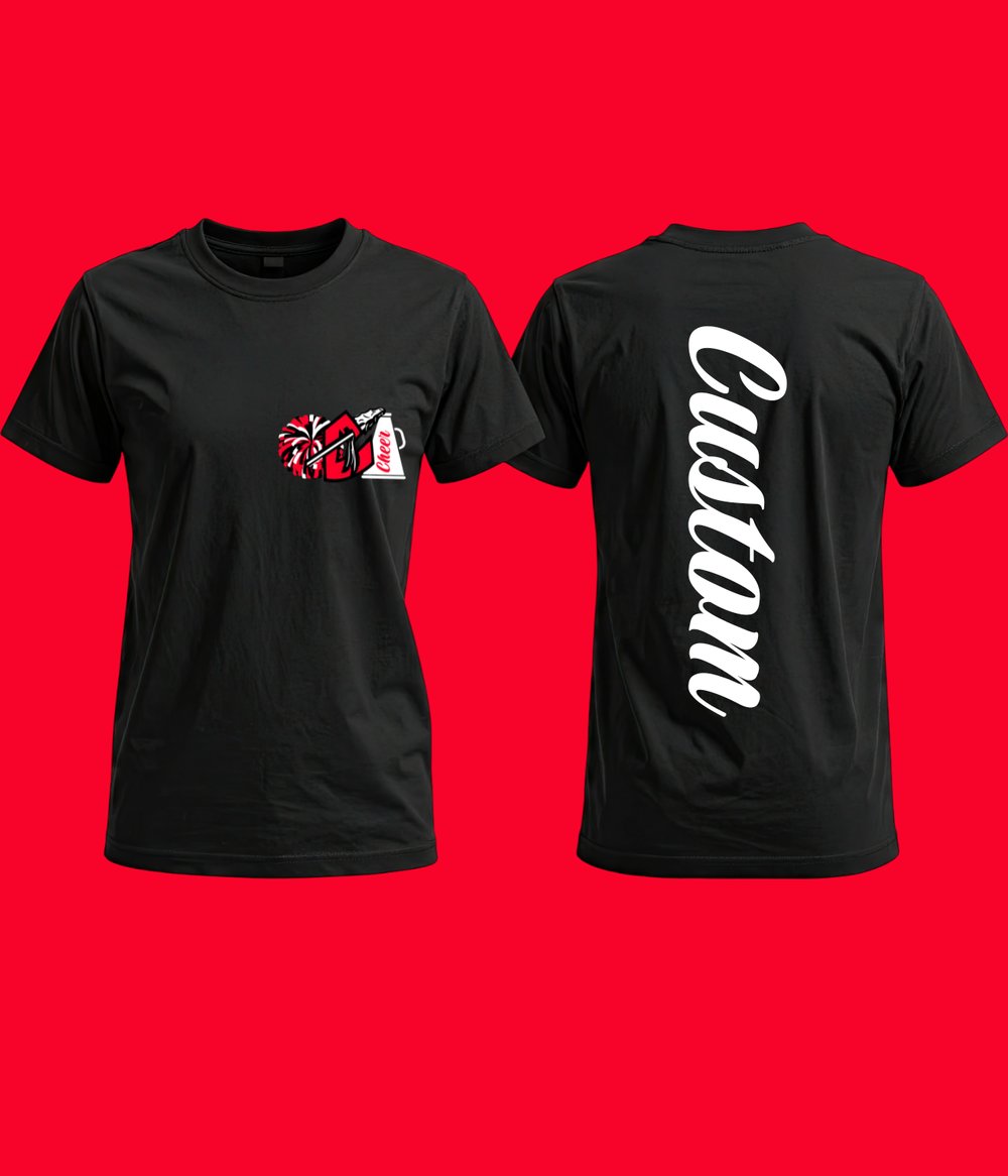 Image of Customized Cobre Cheer Spine Tee