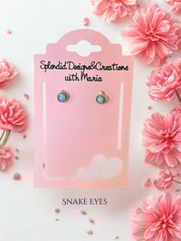 Image 4 of Tiny Turquoise Studs