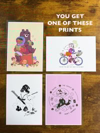 Image 3 of Mystery Bag (3 Stickers + 1 print)