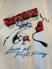Image 1 of POCKET TEE - LOVE AT FIRST STING - SWITCHBLADE 