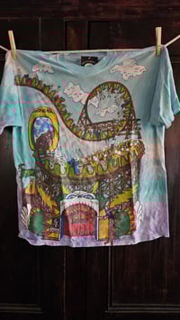 Image 1 of Grateful Dead Liquid Blue vintage reprint tie dye t-shirt, M.