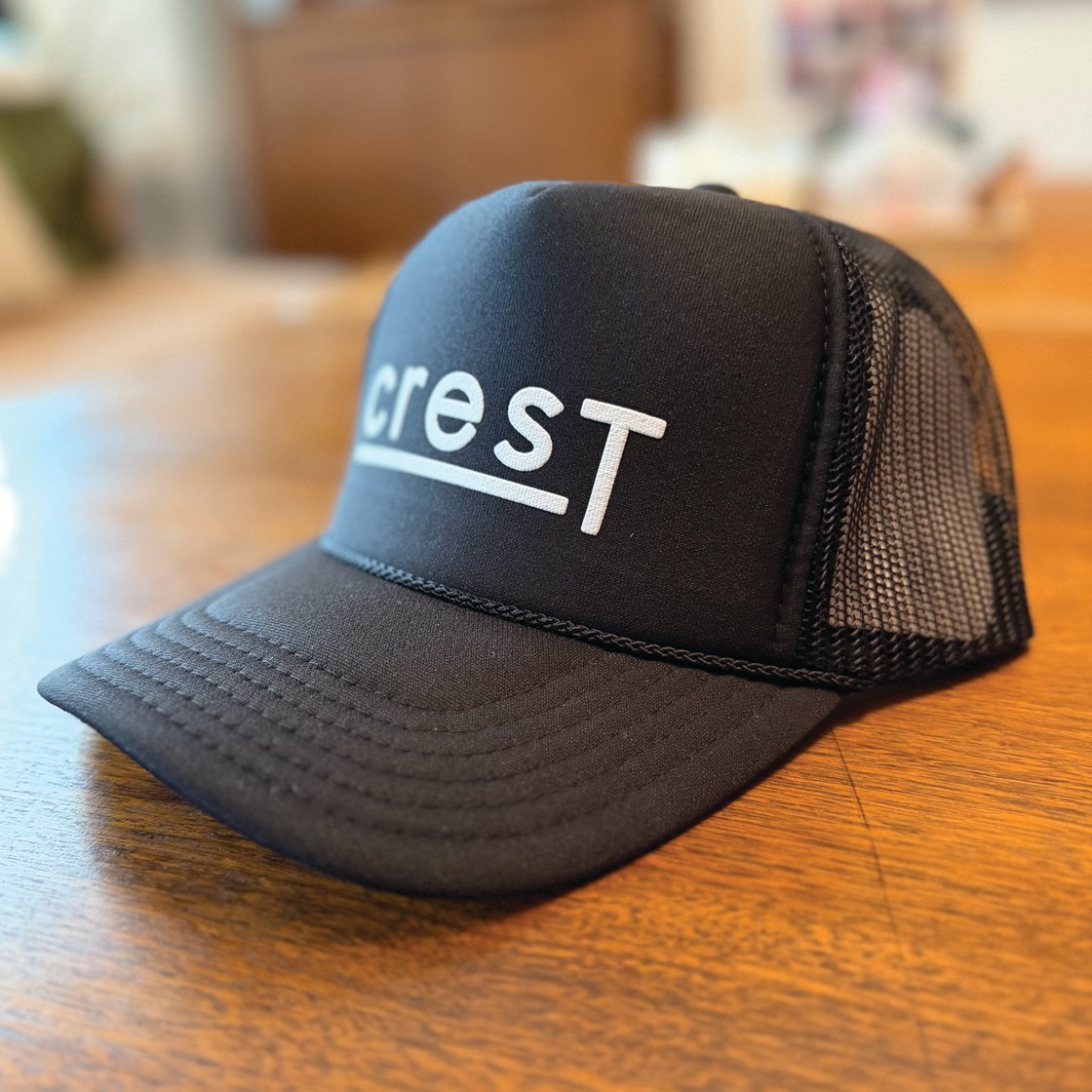 Image of Crest Black & White Trucker Hat