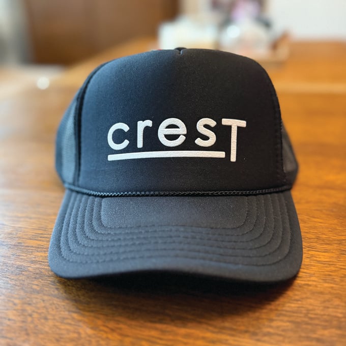 Image of Crest Black & White Trucker Hat