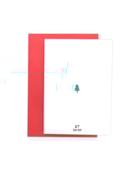 Image 3 of Tarjeta de Navidad con zorro y erizo