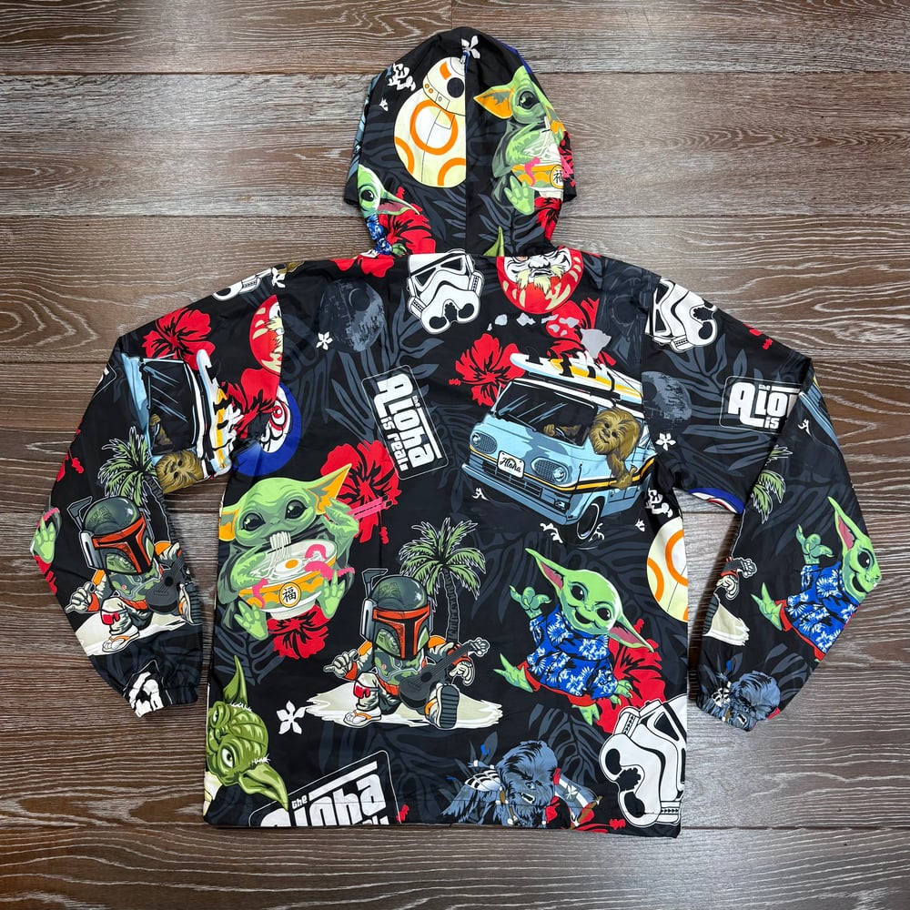 Image of ALOHA IS REAL SW WINDBREAKER BLK