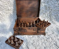 Image 2 of  HANDMADE UNIQUE STEAMPUNK CHESS SET