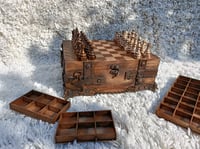Image 3 of  HANDMADE UNIQUE STEAMPUNK CHESS SET