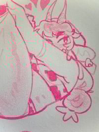 Image 2 of [risograph] pink postcards