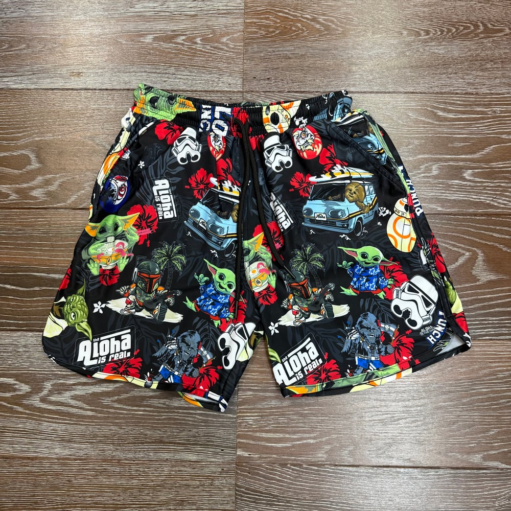 Image of ALOHA IS REAL SW MENS SHORTS BLK