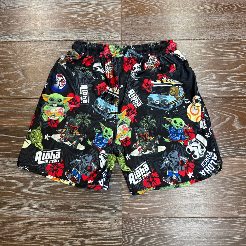 Image of ALOHA IS REAL SW MENS SHORTS BLK