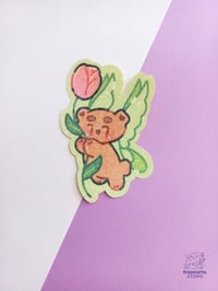 Image 1 of Adesivo Glitter Orso Fata