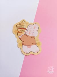 Image 1 of Adesivo Coniglio con Libri