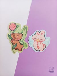 Image 2 of Adesivo Glitter Orso Fata