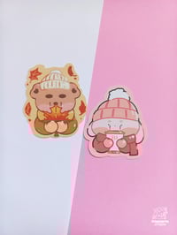 Image 2 of Adesivo Coniglio con Bevanda Calda