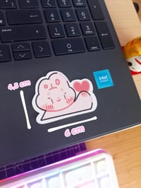 Image 3 of Adesivo Coniglio con Cuore 