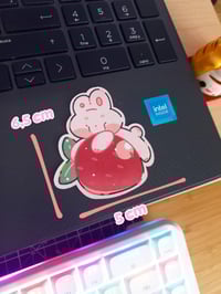 Image 3 of Adesivo Coniglio con Fragola