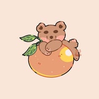 Image 4 of Adesivo Orso con Mandarino