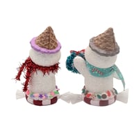 Image 2 of Violet Cream and Fudge Wudgy Ice Cream Snowmen