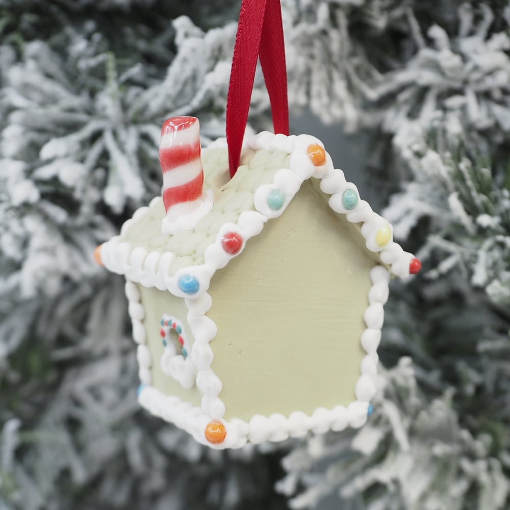 Image of Gingerbread House Ornament 001