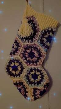 Image 1 of Christmas Stocking (handmade crochet)