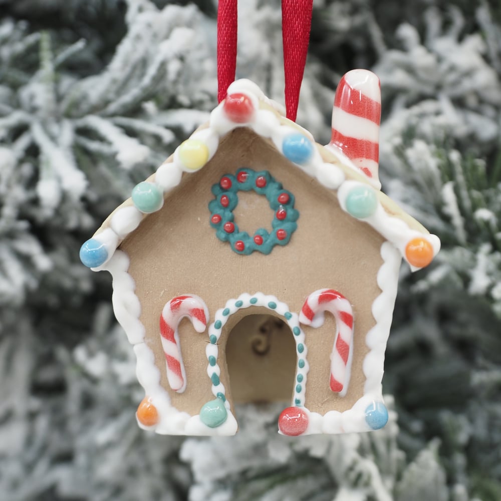 Image of Gingerbread House Ornament 002