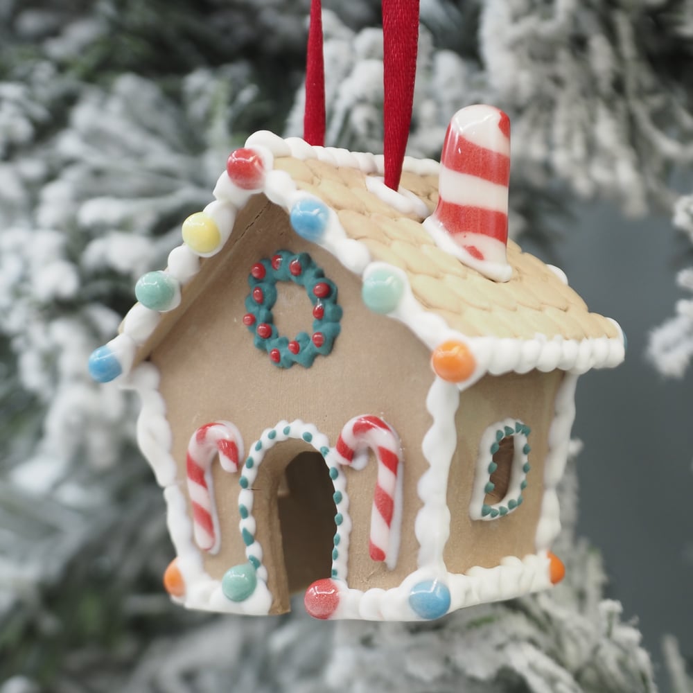 Image of Gingerbread House Ornament 002