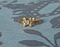 Image 7 of Scroll Rose Cut Diamond Ring