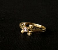 Image 3 of Scroll Rose Cut Diamond Ring