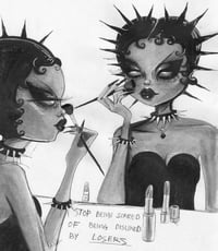 stop being scared boop (Original, watercolor on paper ) 