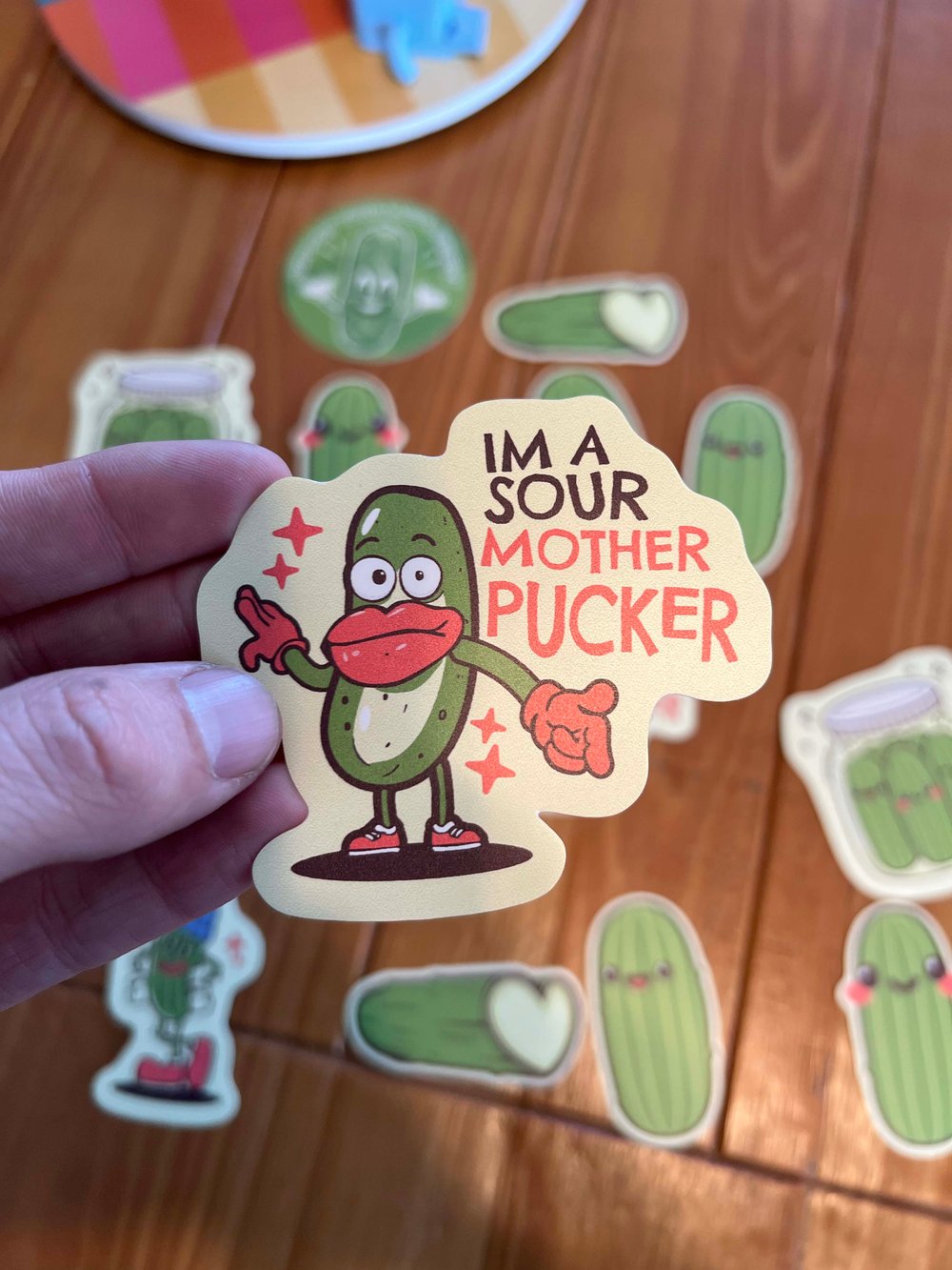 Image of Pickle Pack Sticker or Magnet - 7 Pickle Character Bundle