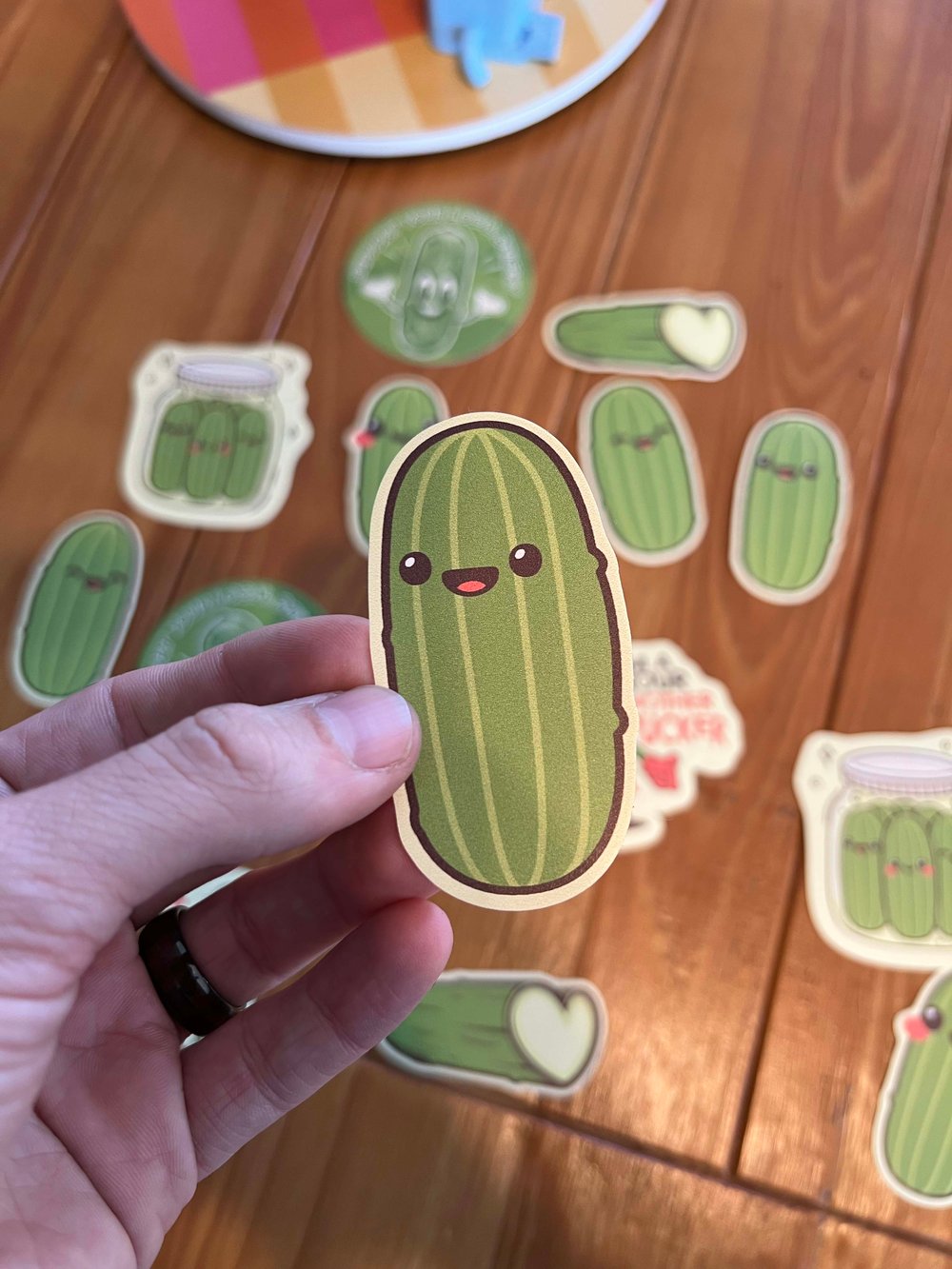 Image of Pickle Pack Sticker or Magnet - 7 Pickle Character Bundle