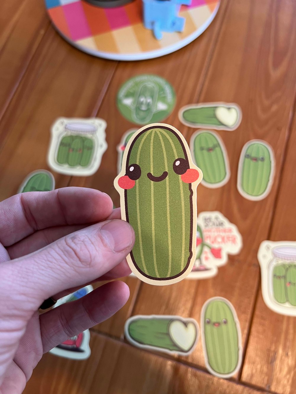 Image of Pickle Pack Sticker or Magnet - 7 Pickle Character Bundle