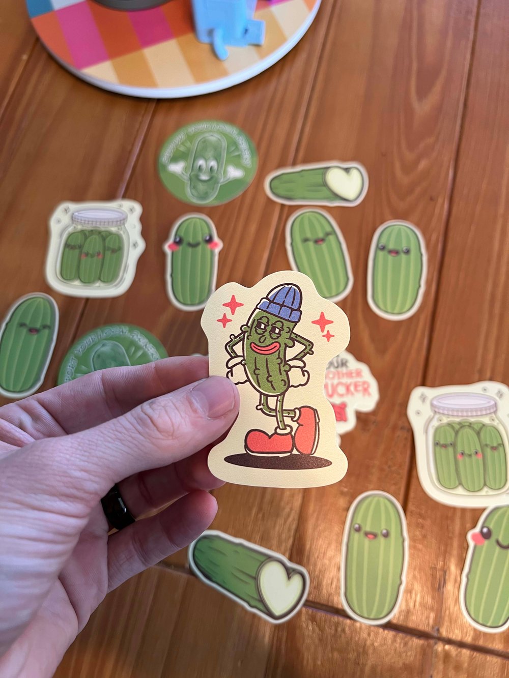Image of Pickle Pack Sticker or Magnet - 7 Pickle Character Bundle