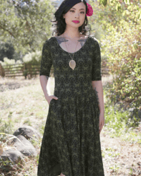 Image 2 of Ava Dress in Natural Print